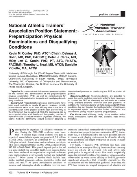 compression test athletic training|National Athletic Trainers' Association Position Statement: .